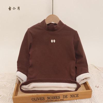 加厚加绒纯棉T恤保暖冬季