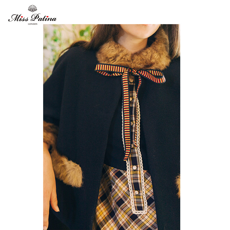 英伦原创设计风高级毛领小外套