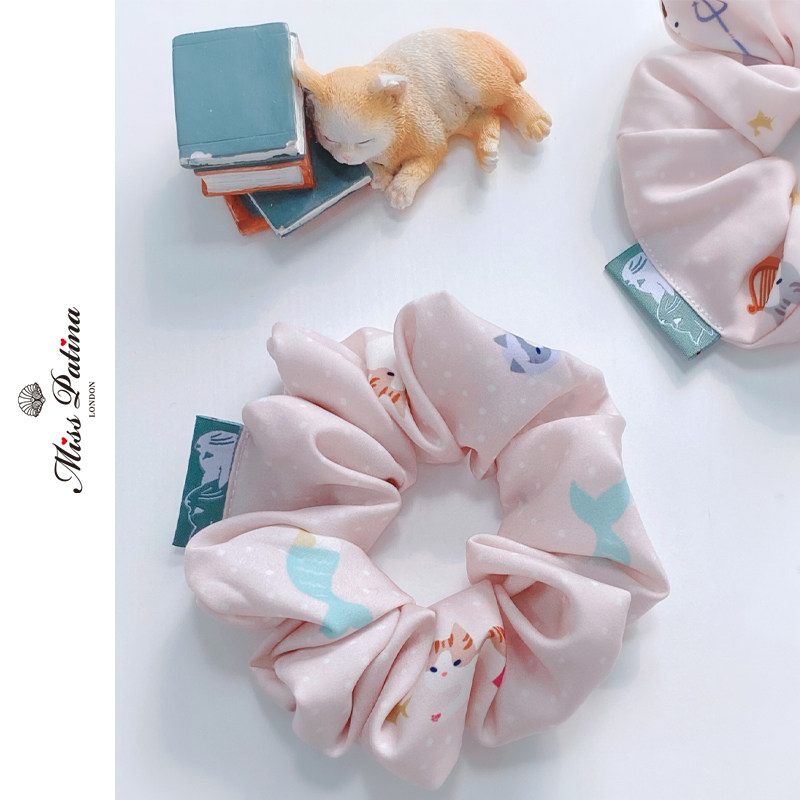 misspatina人鱼猫浪漫樱花粉手工大肠发圈发饰丸子头饰肥肠发绳,服饰配件/皮带/帽子/围巾,其他配件,淘宝优惠券,粉丝福利购,淘宝优惠卷