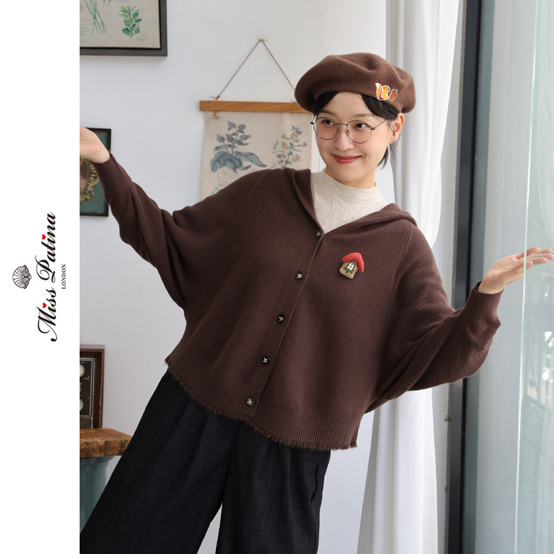 MP英伦复古小红帽针织衫女