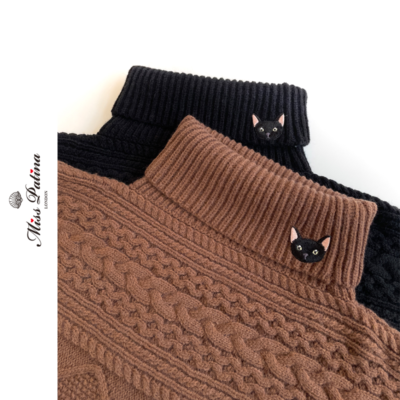 秋冬高领一体斗篷披肩围巾