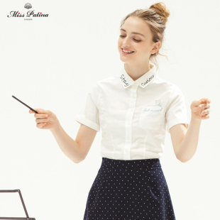 curious原创刺绣口袋人鱼猫咪衬衫 MP英伦复古原创设计 Stay