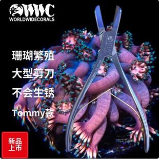美国WWC TOMMY设计海水缸SPS硬骨断枝珊瑚剪钳防锈不锈钢剪刀耐腐