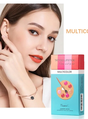 Matte Cigarette Case Cotton Swab Lip Glaze Lipstick Set Lips