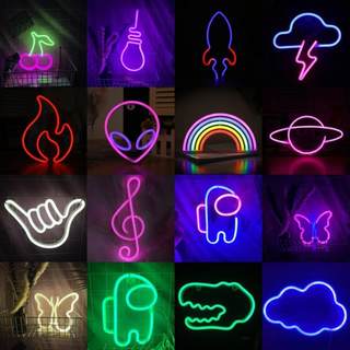 LED Neon Light Wall Sign Night Lamp Party Holiday Decor Gift