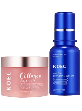Pore Microneedling Essence + Collagen Jelly Cream Facial Ski