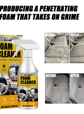 Car Interior Foam Cleaner Waterless Stain Remover Foam Clean