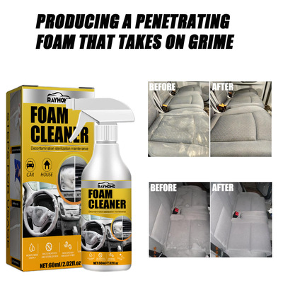 Car Interior Foam Cleaner Waterless Stain Remover Foam Clean