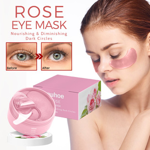 Pink Rose Eye Mask Lightens Eye Lines, Puffiness, Dark Circl