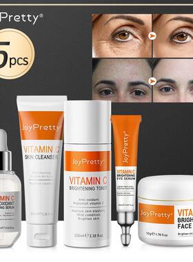 Vitamin C Whitening Face Care Set Serum Facial Cream Eye Ser