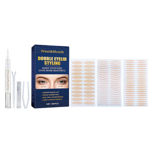 lace patch Double invisible set with olive eyelid shaped nat