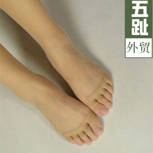 外贸日单五指袜分趾中筒袜夏季超薄款防勾丝女士五指连裤袜丝袜女