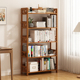 简易书架置物架落地家用学生放书架子儿童书柜实木多层竹子收纳架