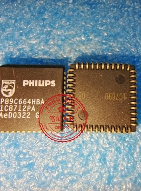 P89C664HBA  PLCC44   新的   一个起拍