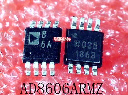 AD8606ARMZ-REEL7 AD8606ARMZ AD8606 丝印：B6A 86A MSOP-8 新的