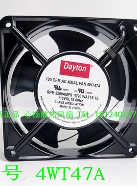 Dayton 4WT47A 18/20W 115V 12038 机柜焊接 散热风扇 12CM厘米