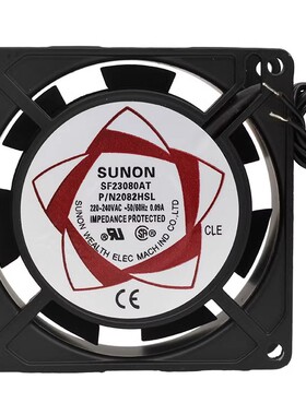 建准SUNON SF23080AT P/N 2082HSL 220V 8025 0.09A 轴流散热风机