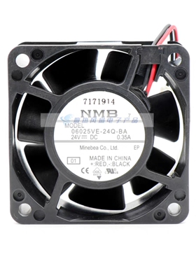 原装 06025VE-24Q-BA 24V 0.35A 6025mm变频器 控制柜散热风扇6CM