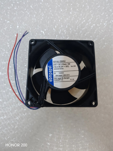 德国 ebmpapst 3214J/39HU 24V DC 375mA 9W 9cm 变频器 散热风扇