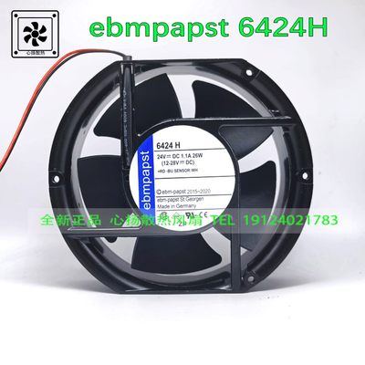 德国 EBMPAPST TYP 6424 H 17251 24V 1.1A 26W 大风量 散热风扇