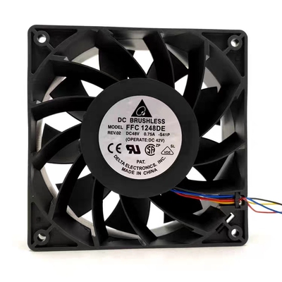 FFC1248DE 台达12038 48V 0.75A 12CM 大风量4线PWM暴力散热风扇