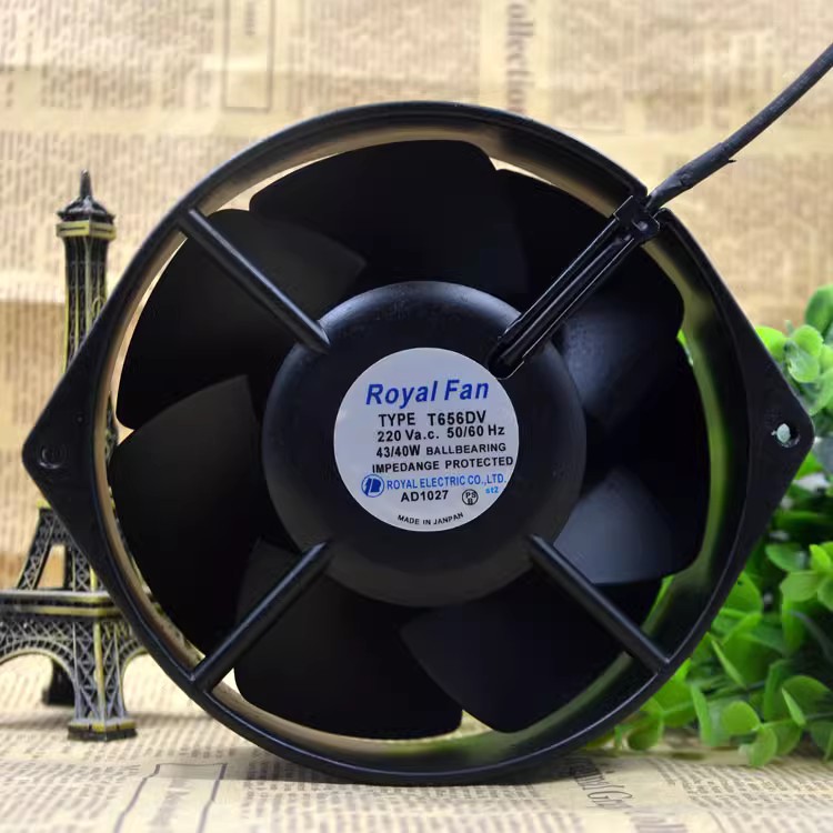 原装日本Royal Fan 17CM 17255 220V 43/40W全金属风扇 T656DV-TP