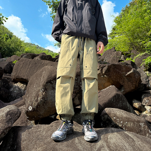 美式 山系户外 绿标 束脚裤 轻熟风伞兵战术冲锋裤 复古工装 izexx