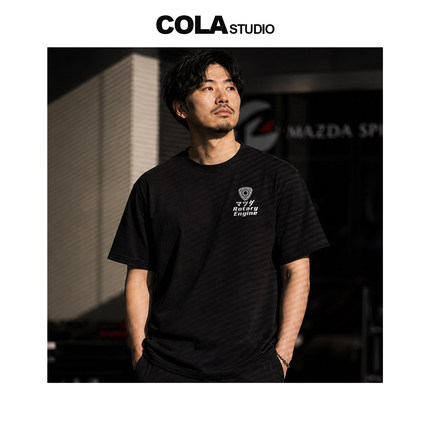 COLA潮玩定制日系改装车短袖JDM纯棉T恤转子引擎短袖MAZDA车迷款