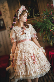 II展示II 罗腾堡的小熊 印花lolita连衣裙 OP3.0洛丽塔