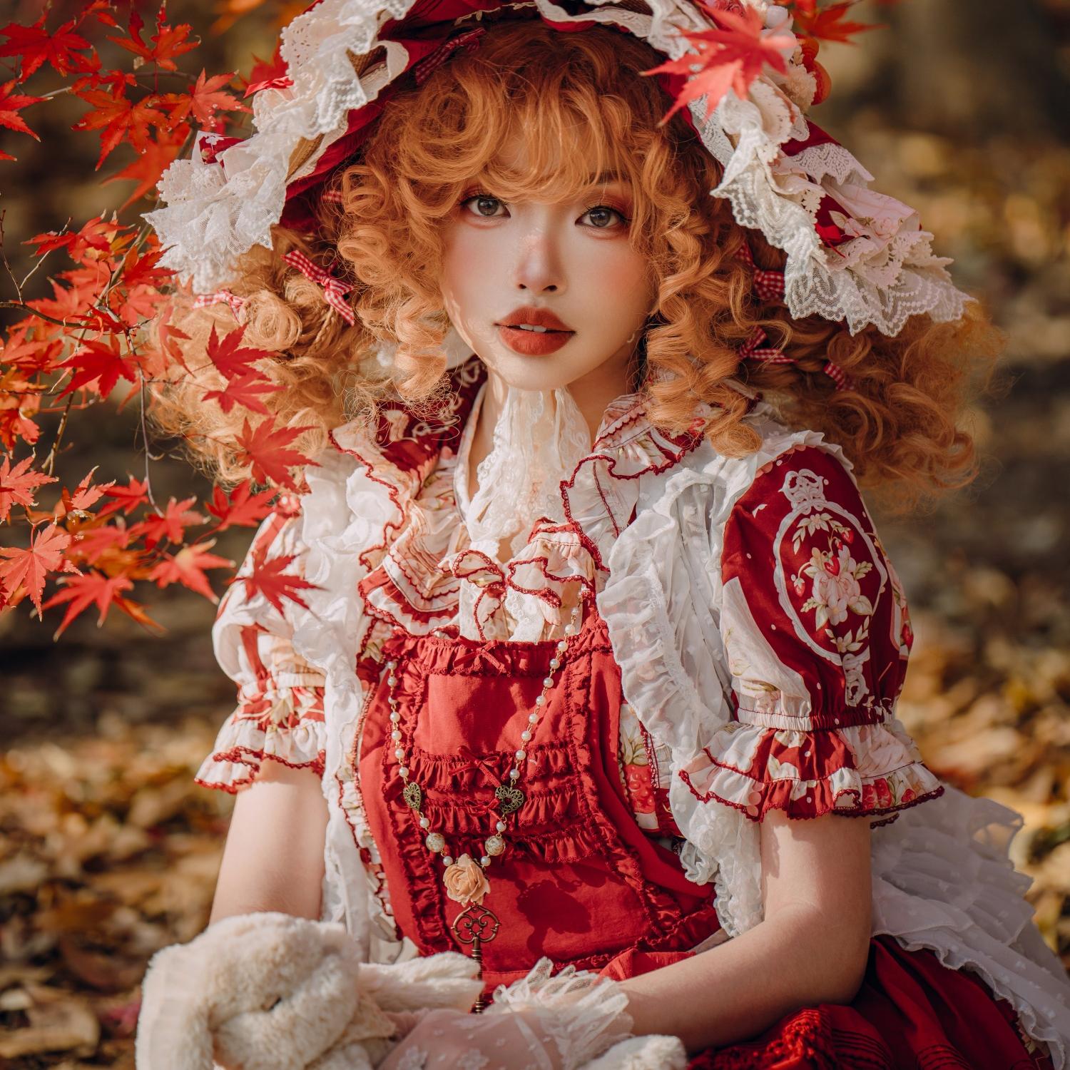 MONOGIRL兔的祈愿田园风连衣裙