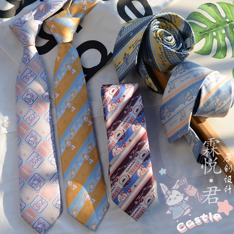 原创jk女衬衫dk男学院风潮领带