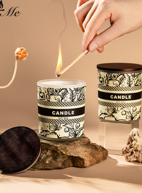 byme百秘国风香薰蜡烛大豆蜡室内卧室无烟蜡烛送礼伴娘伴手礼套装