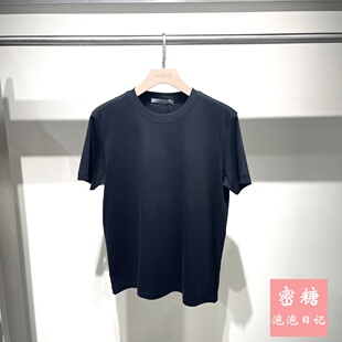 1RL21511120GRSAGA男装2026年夏季新款通勤风圆领短袖T恤简约百搭