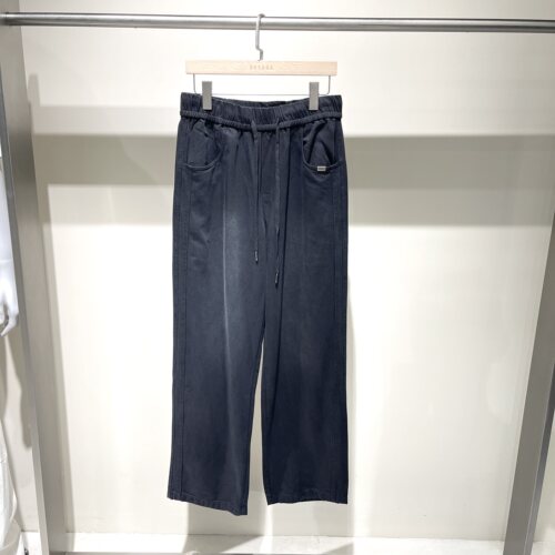 GRSAGA男装秋季宽松直筒牛仔裤