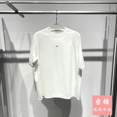 B1CNF2313M6太平鸟男装2025年夏季新款圆领短袖针织T恤宽松时尚潮