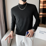 2025秋冬季男士新款纯色卫衣韩版修身百搭长袖打底衫C203-8833P48，男装T恤，电商C208