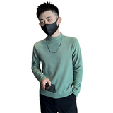 社会小伙冬季男士纯色打底衫半高领长袖套头卫衣C203-8833-特P28，男装T恤，电商C208