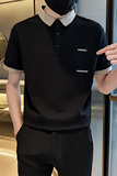 夏季男士印花短袖T恤2025新款半袖Polo衫潮牌体恤C203-8865-特P48，男装T恤，电商C208