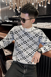 2025秋冬季新款男士修身毛衣时尚休闲套头紧身针织衫C203-8836P68，男装针织衫/毛衣，电商C208