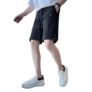 精神小伙夏季薄款运动裤时尚潮牌男士纯色5分裤短裤C203-6697-P48图片
