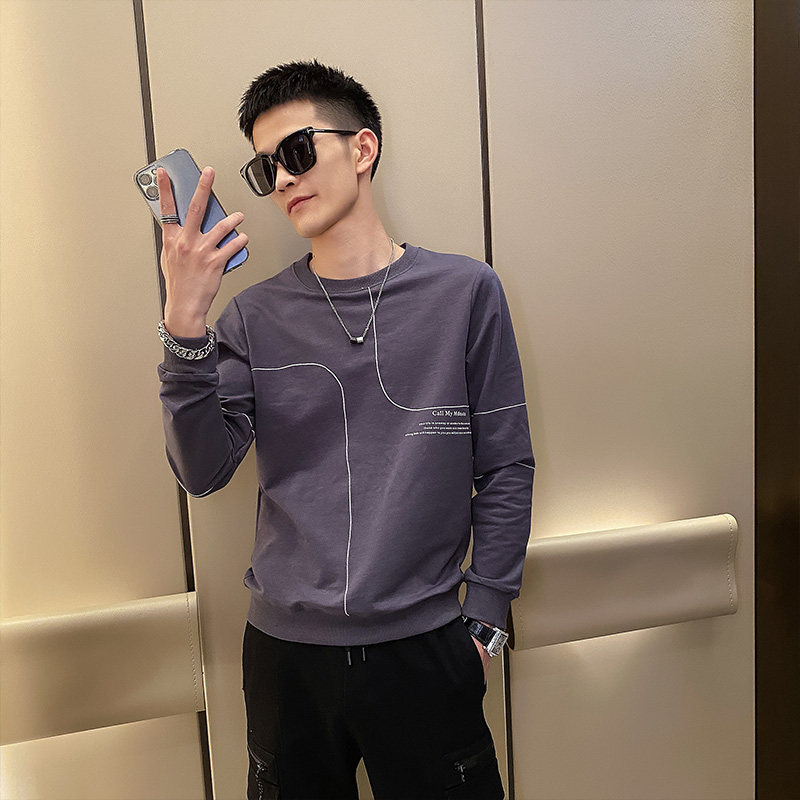 精神小伙春季男士套头潮牌卫衣长袖圆领休闲上衣男C203-5212-P58,男装卫衣,电商C208