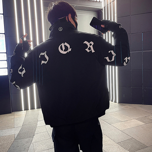 精神小伙冬季男士工装棉衣立领印花休闲保暖外套C203-1022特P118，男装棉衣，电商C208