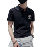 2026夏季男士新款短袖翻领Polo衫休闲百搭个性T恤男C203-8803-P58，男装T恤，电商C208