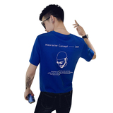 社会小伙夏季男士圆领宽松T恤卡通印花短袖打底衫C203-22035-P38，男装T恤，电商C208