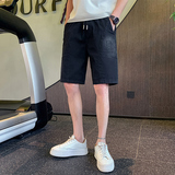社会小伙夏季男士直筒短裤字母印花薄款牛仔五分裤C208-6760特P38，男装牛仔裤，电商C208