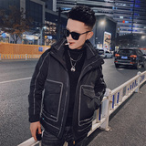 社会小伙冬季潮牌羽绒服帅气百搭连帽保暖外套男C203-5136-特P165，男装羽绒服，电商C208