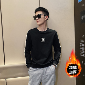 2021精神小伙男士套头卫衣冬季加绒保暖打底衫C203-5205R-P65控88图片