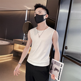 精神小伙夏季男士纯色休闲背心时尚运动潮牌无袖T恤C203-8832P28，男装背心/马甲，电商C208