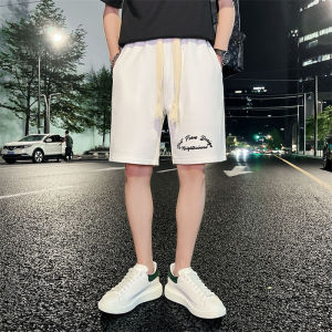 精神小伙青年男生夏季印花短裤时尚休闲沙滩裤C203-6693-P58控78图片