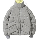 社会小伙冬季新款男士夜光棉衣千鸟格立领工装棉服C203-1039-P128，男装棉衣，电商C208